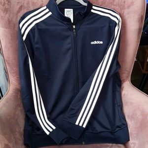 NWT ADIDAS CLASSIC TRI-STRIPE JACKET LEGEND INK/WHITE